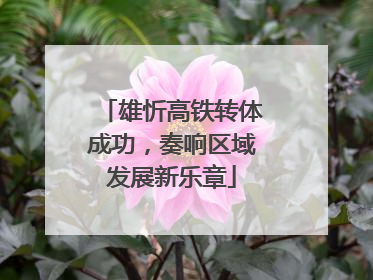 雄忻高铁转体成功，奏响区域发展新乐章