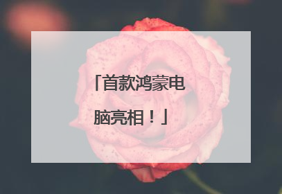 首款鸿蒙电脑亮相！