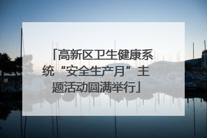 高新区卫生健康系统“安全生产月”主题活动圆满举行