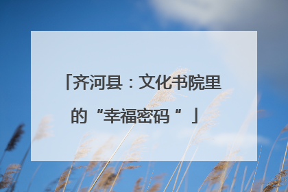 齐河县：文化书院里的“幸福密码 ”