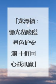 龙潭镇：锄光凿险隘 昼色护安澜 干群同心战汛魔