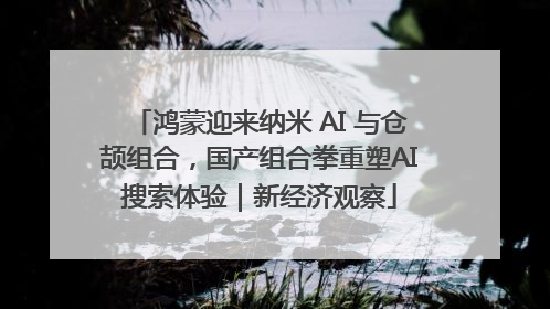 鸿蒙迎来纳米 AI 与仓颉组合，国产组合拳重塑AI搜索体验｜新经济观察