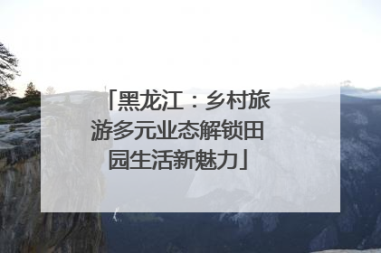 黑龙江：乡村旅游多元业态解锁田园生活新魅力