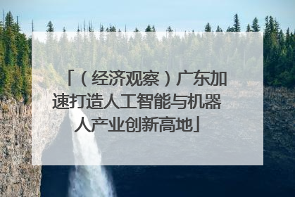 （经济观察）广东加速打造人工智能与机器人产业创新高地
