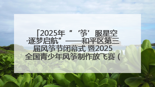 2025年“‘筝’服星空·逐梦启航”——和平区第三届风筝节闭幕式 暨2025全国青少年风筝制作放飞赛（沈阳站）颁奖仪式