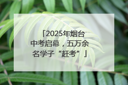 2025年烟台中考启幕，五万余名学子“赶考”