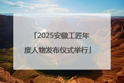 2025安徽工匠年度人物发布仪式举行
