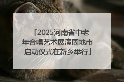 2025河南省中老年合唱艺术展演周地市启动仪式在新乡举行