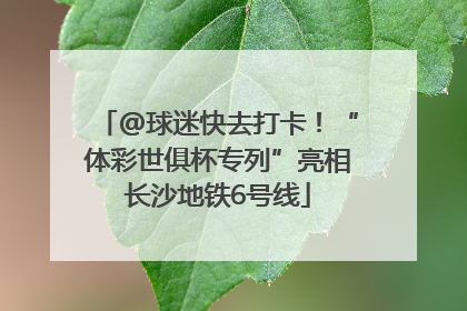 @球迷快去打卡！“体彩世俱杯专列”亮相长沙地铁6号线